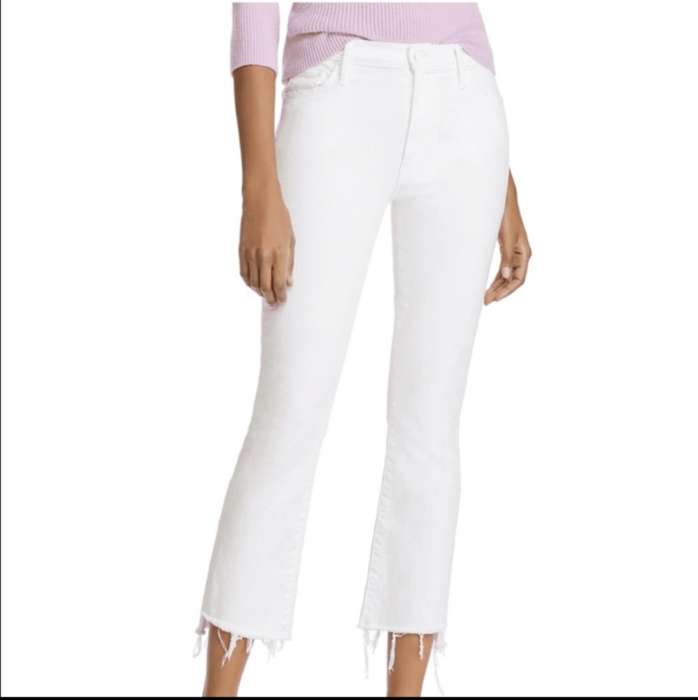 Mother Insider Crop Step Fray in Stayin Alive 27